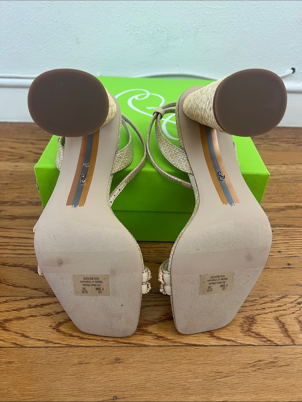 NWT Sam Edelman Kia Beads Block Sandal - Picture 13 of 14